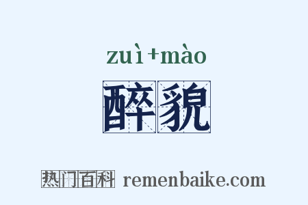 醉貌是什么意思的图片
